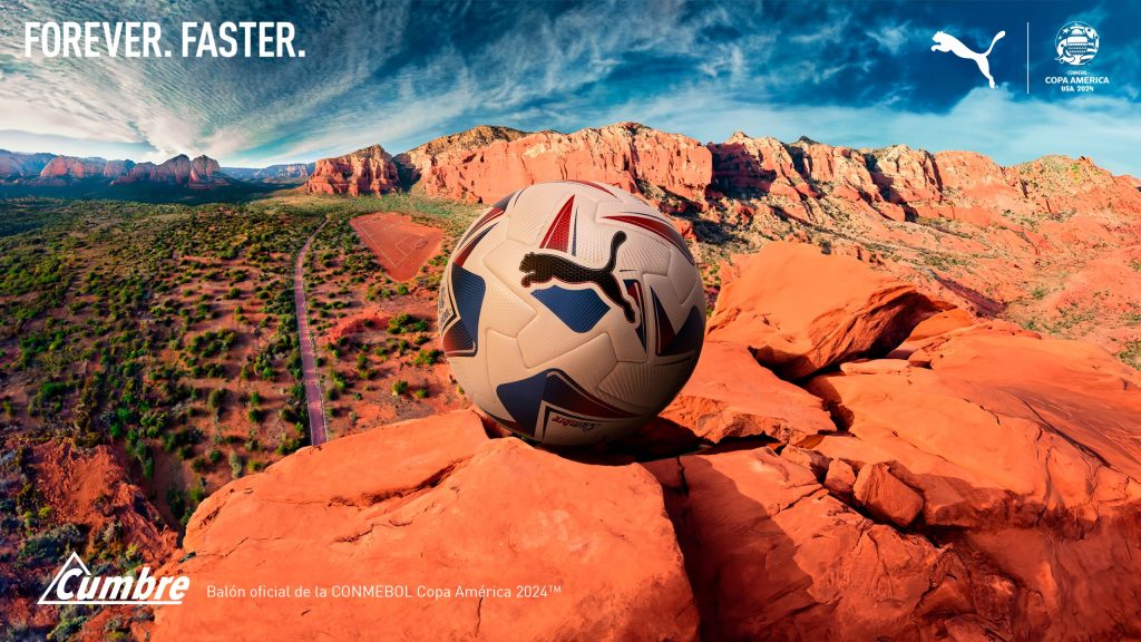 El balón de la Copa América 2024 fue confeccionado por Puma. | Foto: Conmebol.